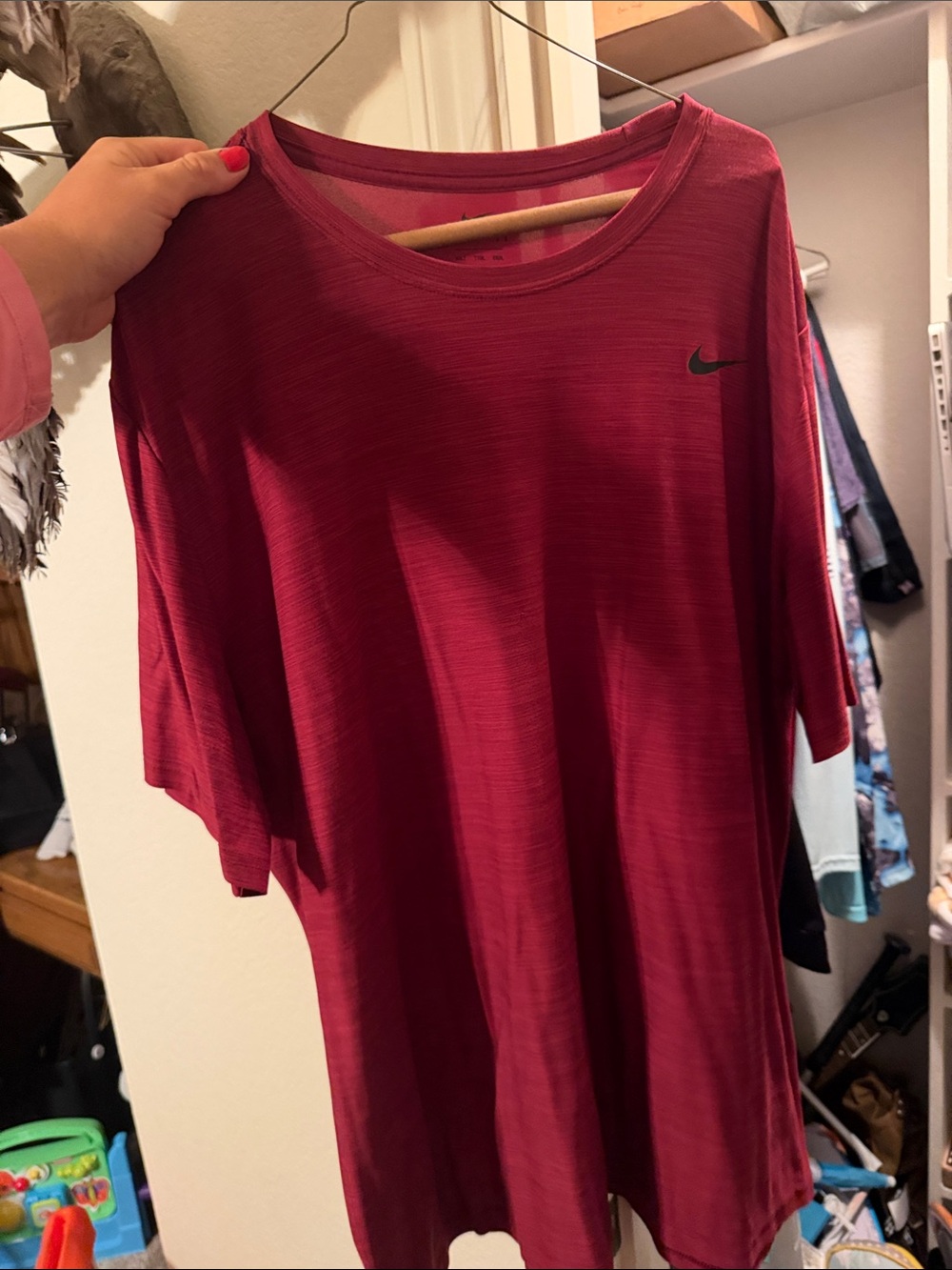 Nike Women’s Short-Sleeve Tee in Berry